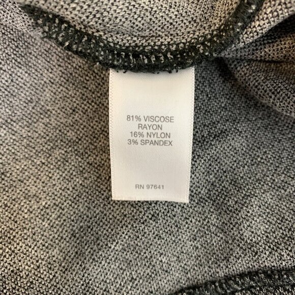 J. Jill Ponte Knit Tunic Top Womens Size M Gray Herringbone Boat Neck 3/4 Sleeve - Picture 10 of 15
